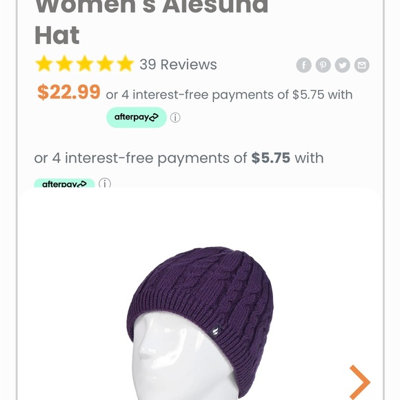 NWOT Heat Holders Hat - Picture 5 of 5